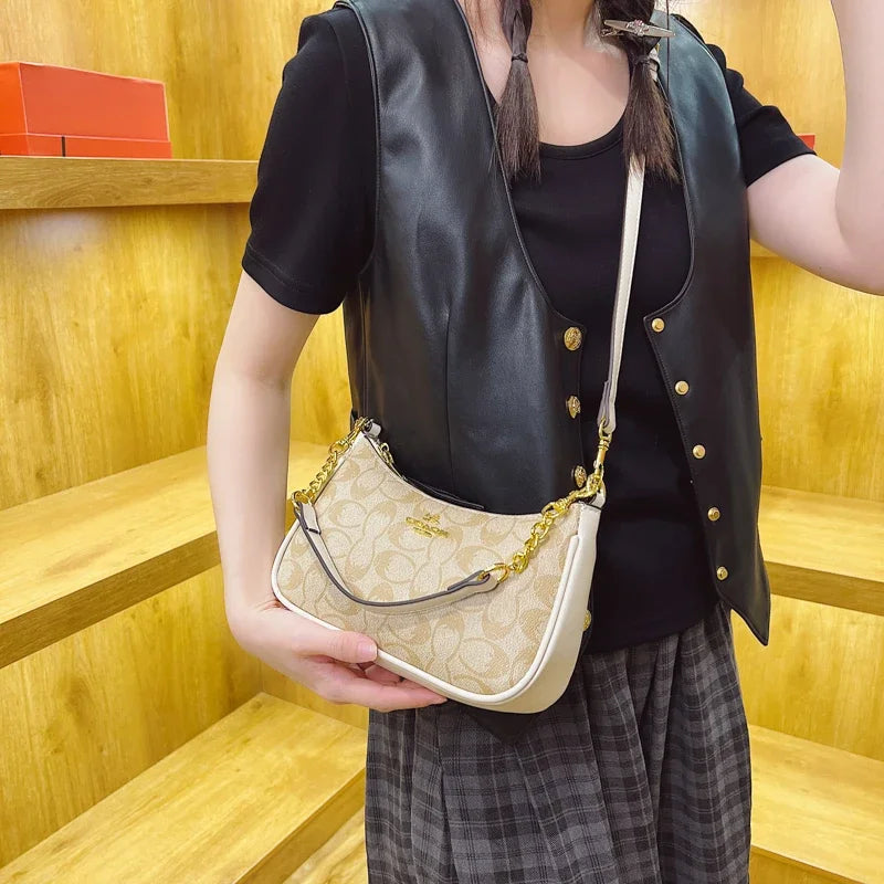 Luxury Signature Women’s Tote Bag – Vintage Leather High-End Crossbody Handbag