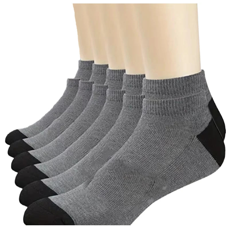 10 Pairs Men’s Breathable Cotton Sports Socks – Bamboo Fiber, Sweat-Absorbing, Deodorant Business Socks