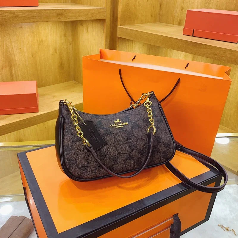 Luxury Signature Women’s Tote Bag – Vintage Leather High-End Crossbody Handbag