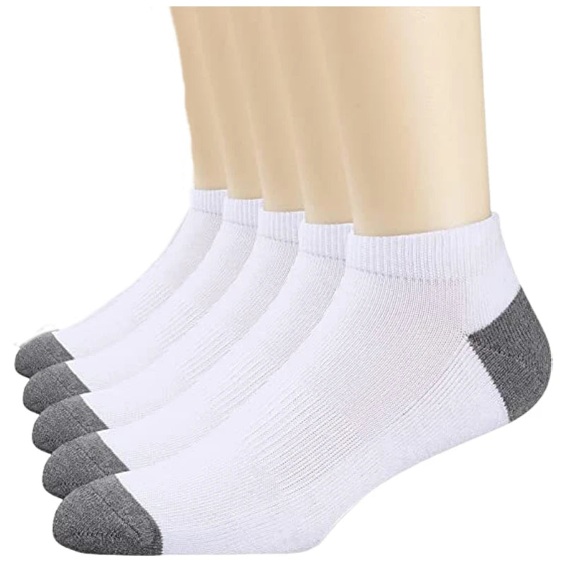 10 Pairs Men’s Breathable Cotton Sports Socks – Bamboo Fiber, Sweat-Absorbing, Deodorant Business Socks